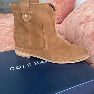 Like new! Super cute Cole Haan Rayna Wedge Booties. Size 7.5.
